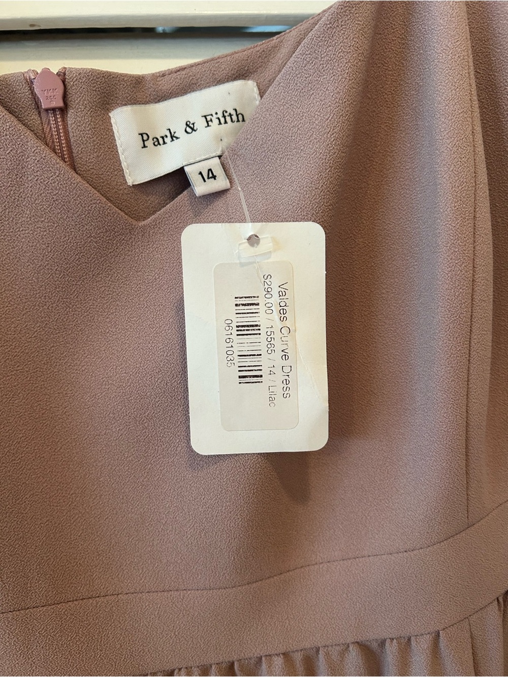 Park & Fifth Dusty Rose V-Neck Dress